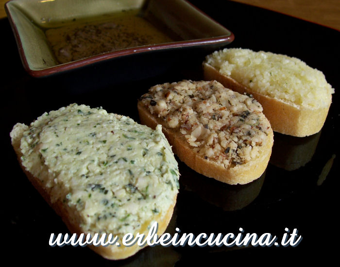 Trittico di creme di formaggio