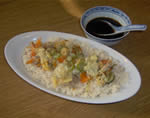 Vegetarian tempura with nira