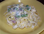 Pasta al porro e piselli