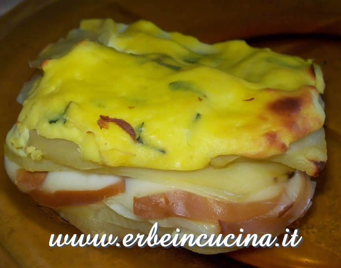 Potato casserole with parsley