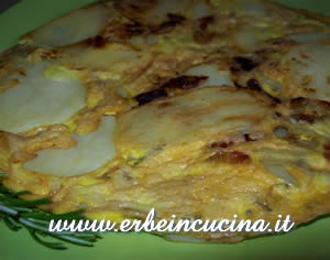 Tortilla de patatas with rosemary