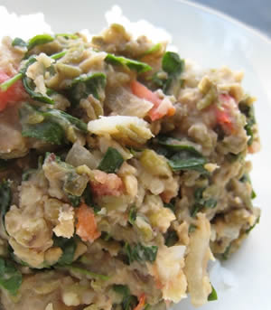 Munggo Malunggay Mush (Mung Bean & Moringa Mush)