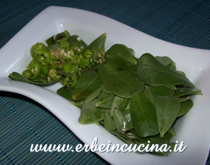 Insalata di portulaca piccante