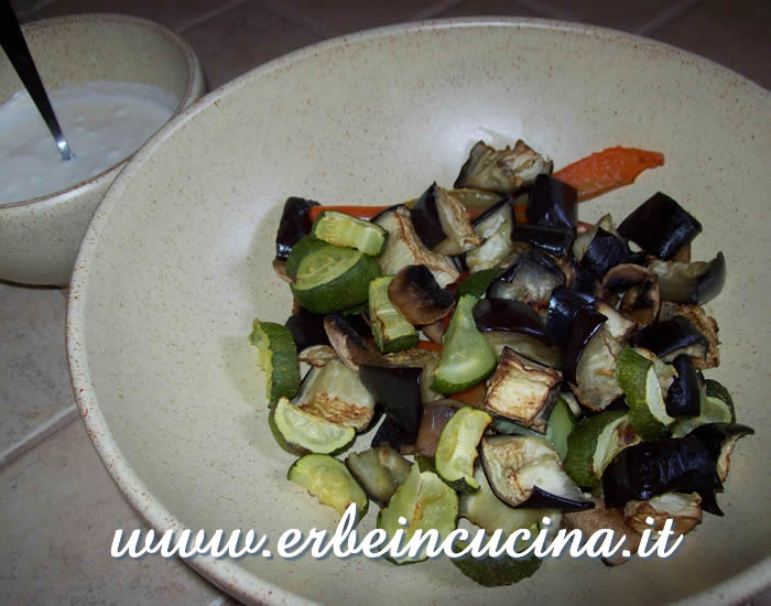 Verdure grigliate con salsa all aglio