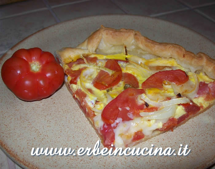 Crostata di pomodoro e origano