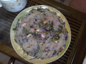 Vermicelli and colors of veggie