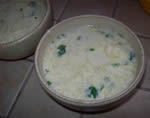 Stracciatella (Egg soup) with parsley