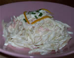 Pasta arancia e salmone affumicato