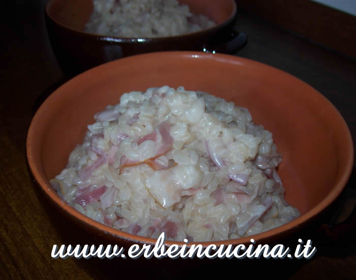 Risotto allo spumante e speck