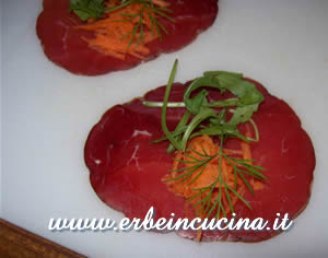 Bresaola alla rucola e aneto