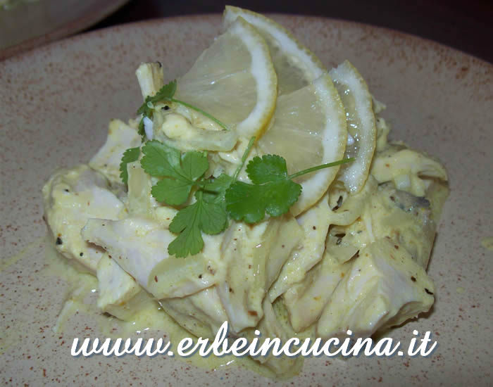 Pollo al limone e coriandolo