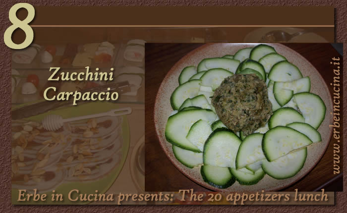 Zucchini carpaccio