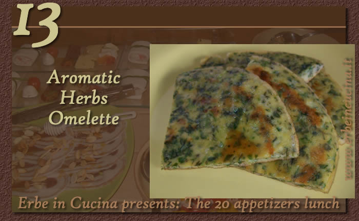 Aromatic herbs omelette