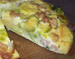 Brussels sprouts savory Pie with sage