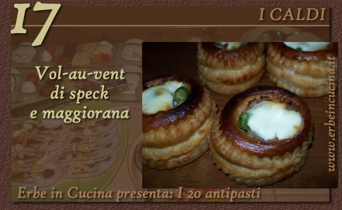 Vol-au-vent di speck e maggiorana