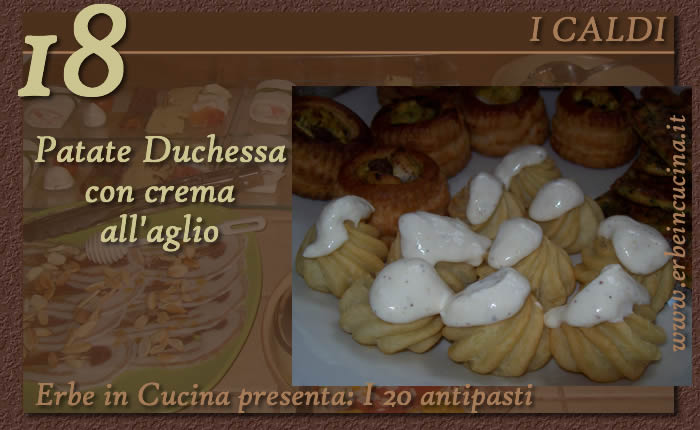 Patate Duchessa con crema all aglio