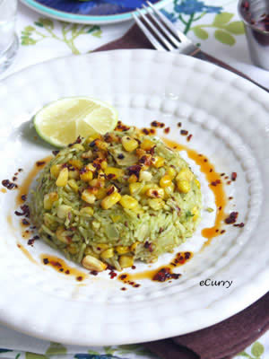 Roasted Hatch Chile and Corn Rice