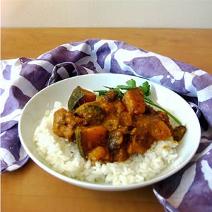 Spicy Pork with Cinnamon, Winter Squash, and Raisins