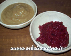 Salsa di cranberries e salsa di mele