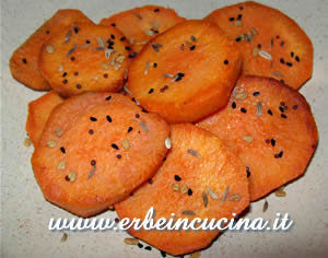 Patate dolci con cinque spezie indiane