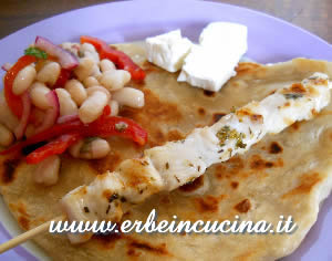 Souvlaki and pita