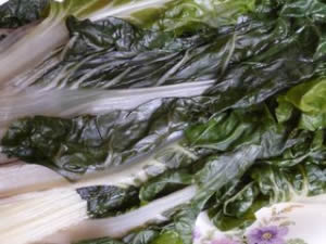 Swiss chard with oil and lemon