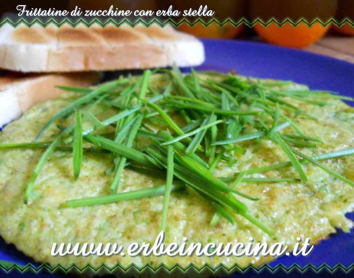 Frittatine di zucchine con erba stella