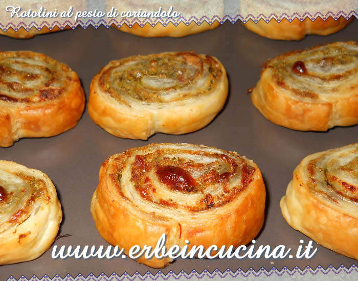 Rotolini al pesto di coriandolo