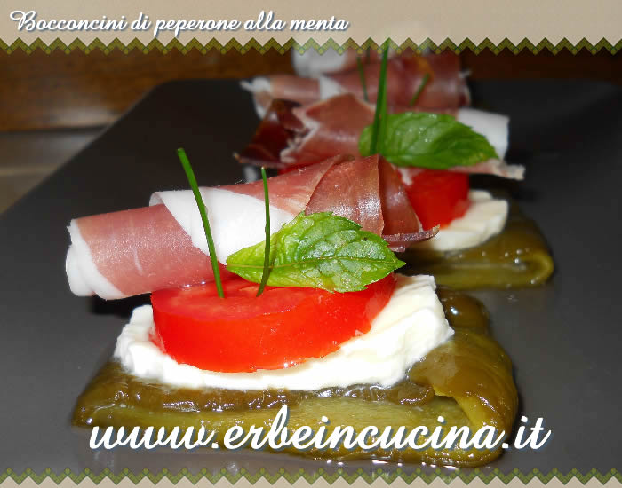 Bocconcini di peperone alla menta