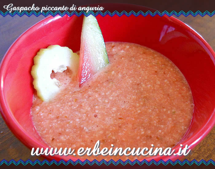 Gaspacho piccante di anguria