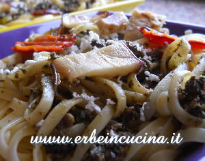 Pasta Norma con melanzane e pesto