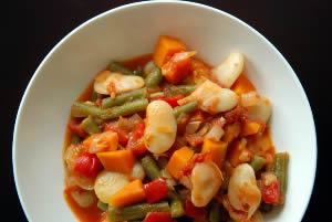 Spanish Green Bean and Lima Bean Stew