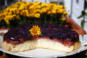 Torta rovesciata alle susine