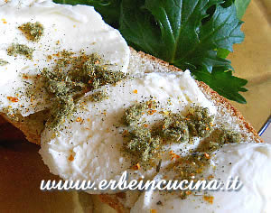 Asian herbs sandwich