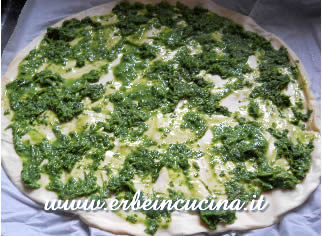 Sorrel and basil focaccia