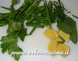Ginger and aromatic herbs