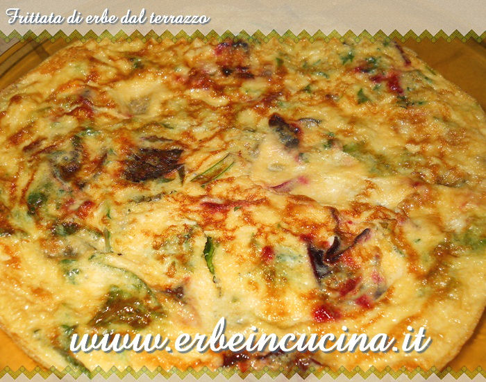 Frittata di erbe dal terrazzo