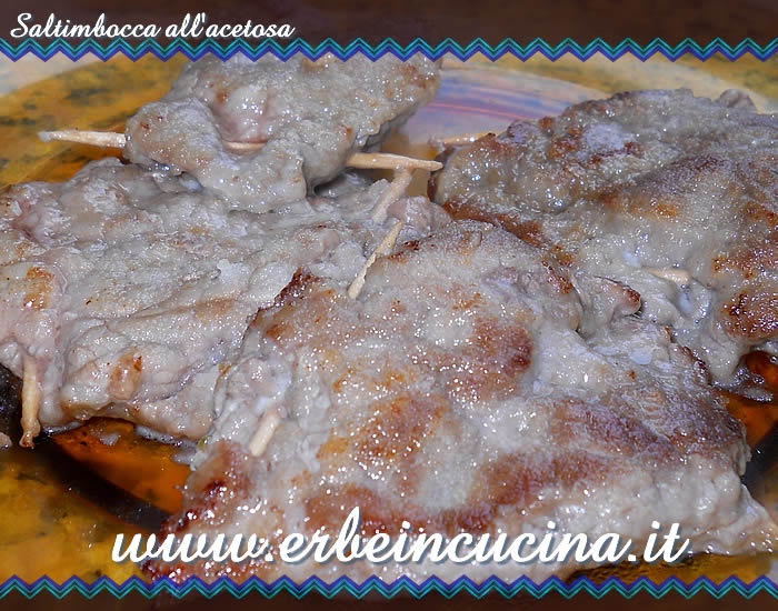 Saltimbocca acetosa