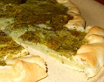 Savory Pie with Sorrel and Basil Pesto