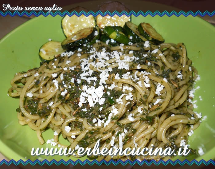 Pesto senza aglio