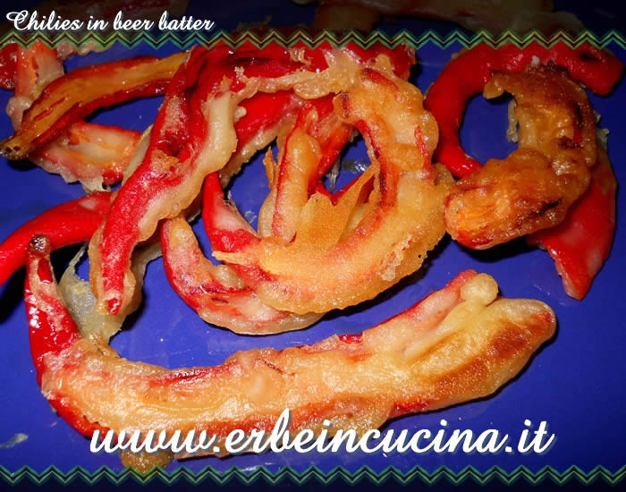 Chilies in beer batter