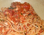 Spaghettini con sarde e aneto