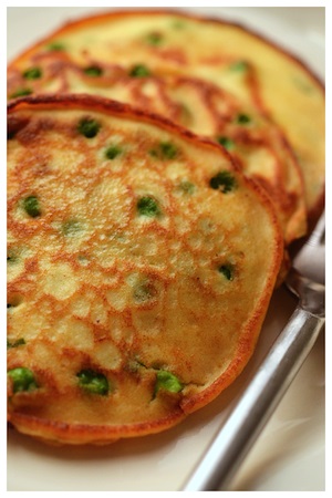 Pea and Ricotta Pancakes