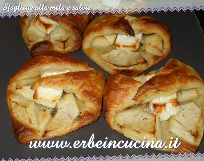 Sfogliette alla mela e salvia