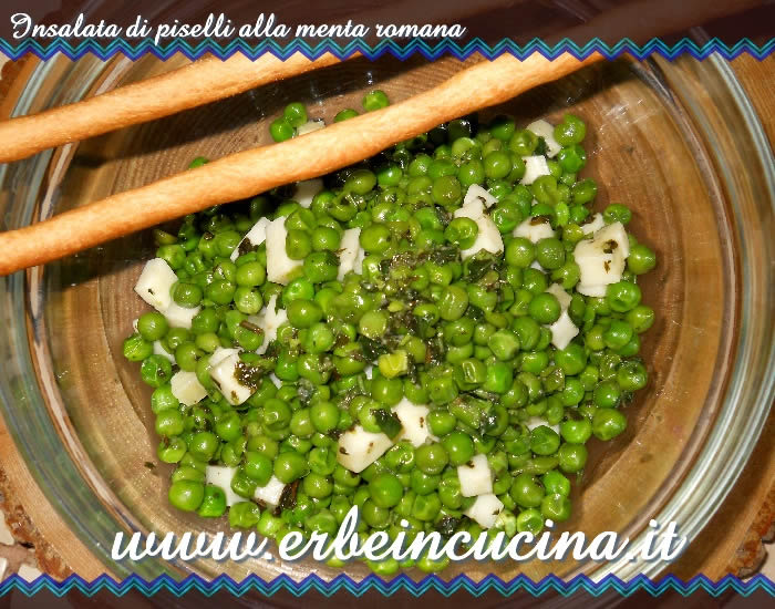 Insalata di piselli alla menta romana