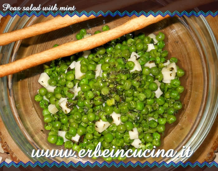 Peas salad with mint