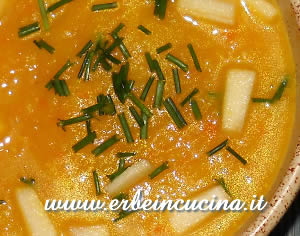 Crema di zucca, mela e zenzero