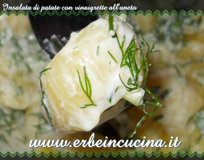 Insalata di patate con vinaigrette all aneto