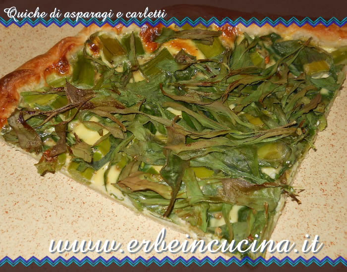 Quiche di asparagi e carletti