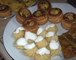 Appetizers with aromatic herbs